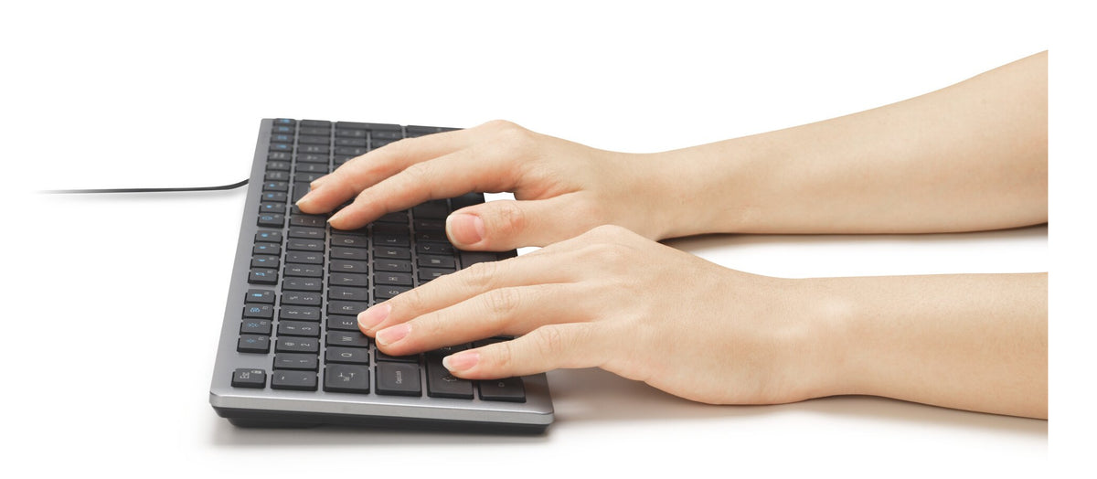 Clavier Kensington KB515 EQ Full Size AZERTY LED Gris Sidéral