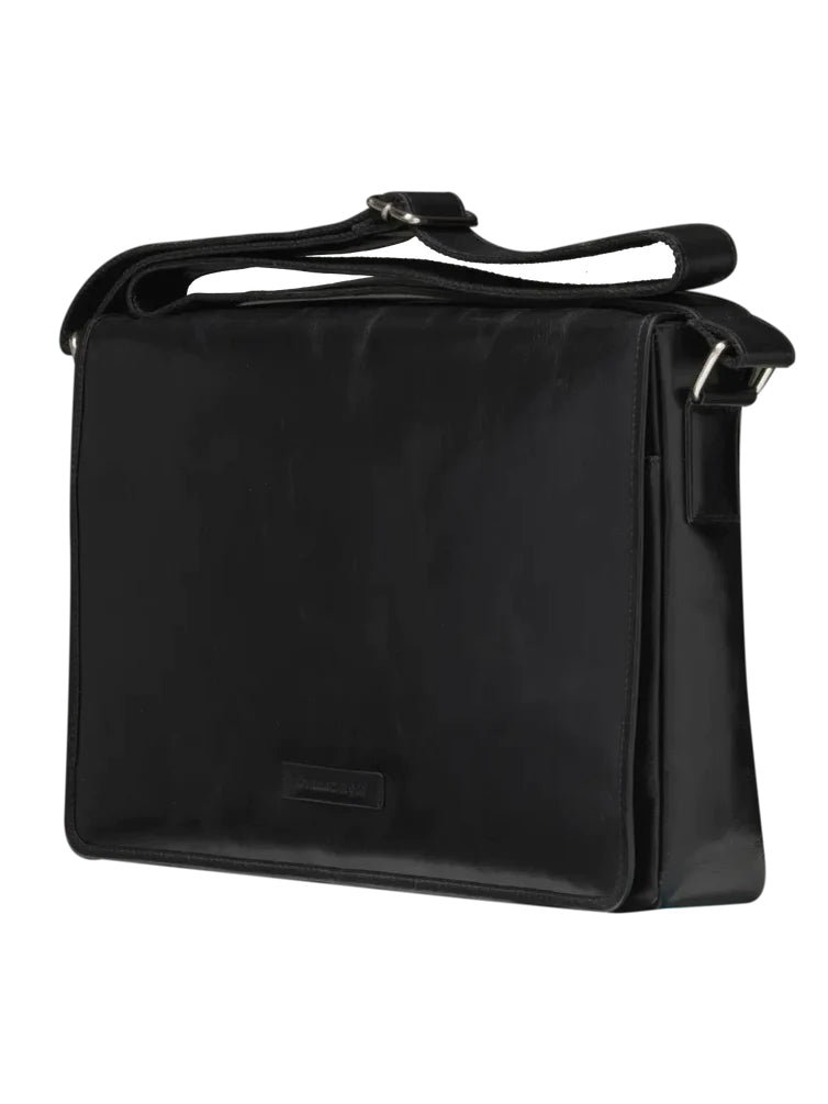 Sacoche ordinateur portable 14" noir cuir DBRAMANTE1928