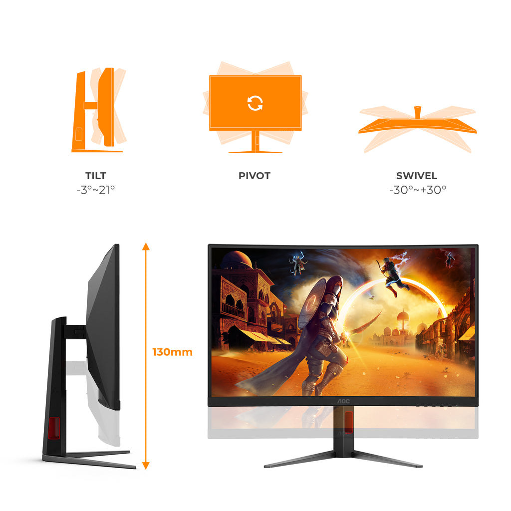 AOC G4 Series C27G4Z2 - Écran Gaming 27" 260Hz - HDR10
