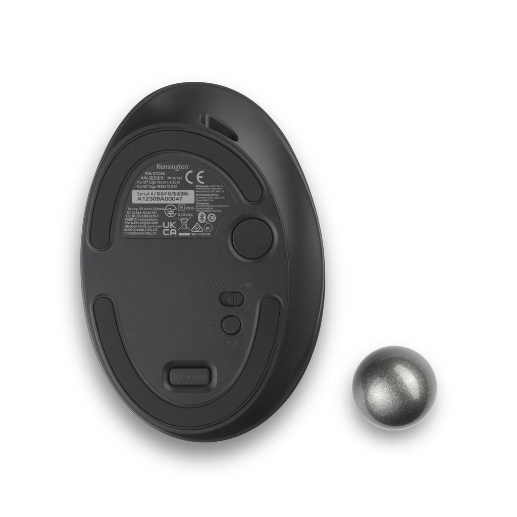 Kensington Pro Fit Ergo TB550 Trackball EQ - Souris ergonomique