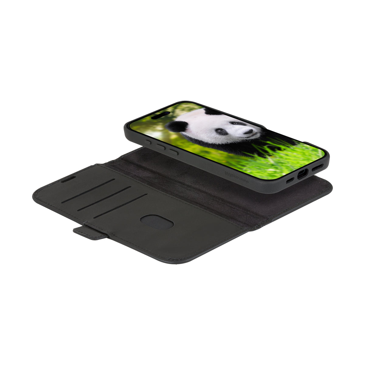Étui iPhone 16 MagSafe cuir noir - DBRAMANTE1928