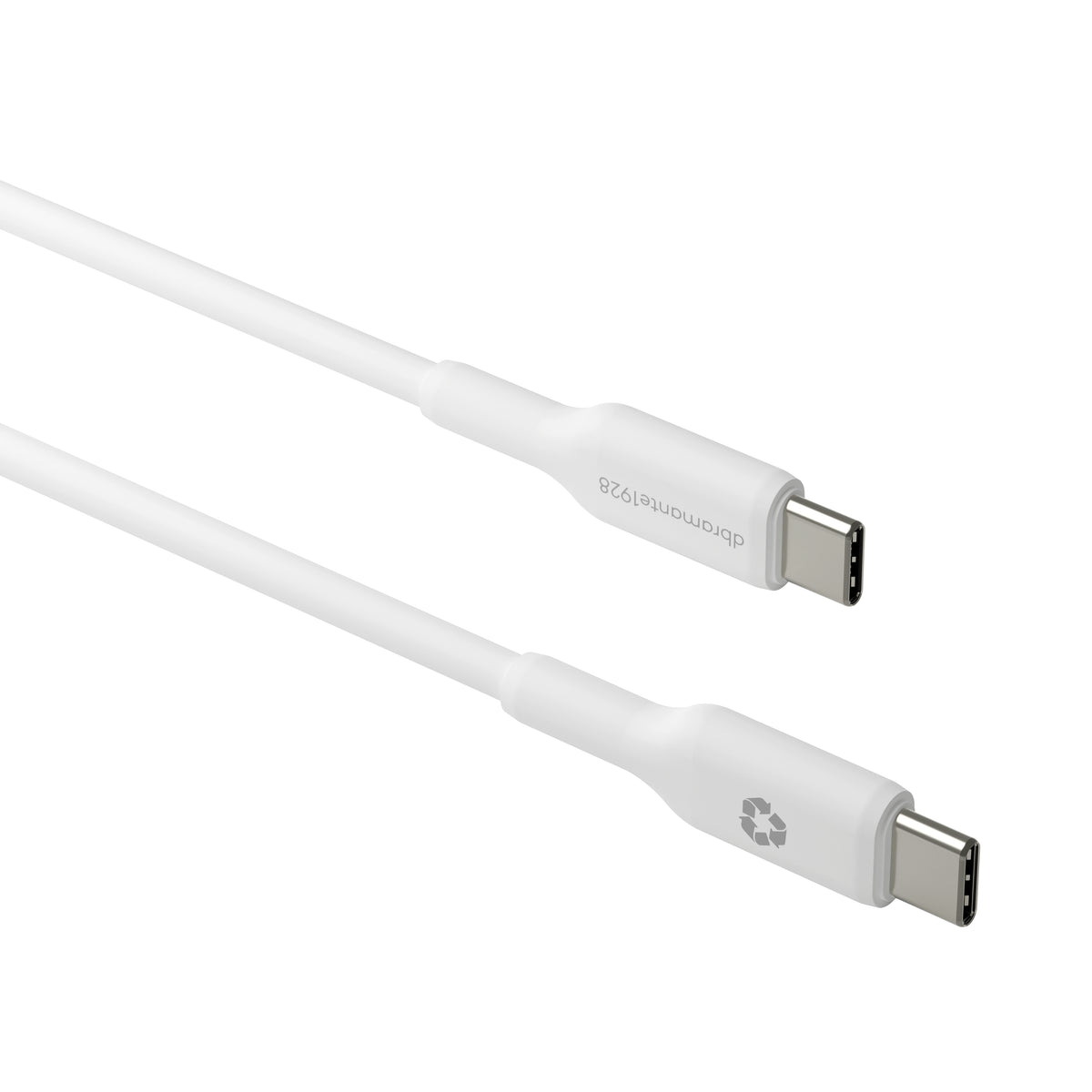 Câble USB-C vers USB-C 2m blanc - DBRAMANTE1928