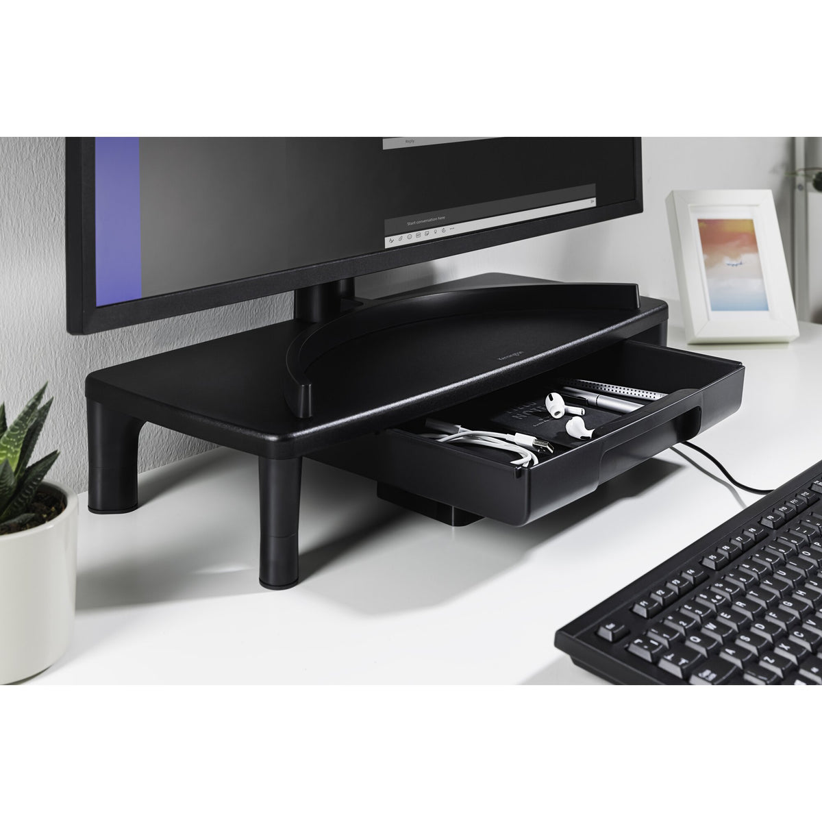 Clavier Kensington KB100 EQ AZERTY USB Noir - Full Size