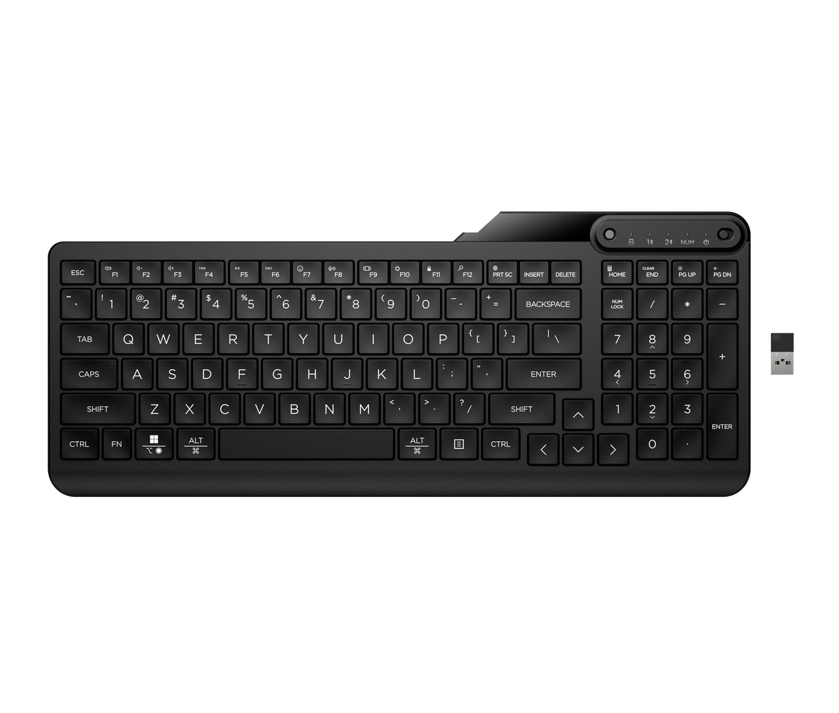 Clavier HP 475 bi-mode compact 12 touches programmables