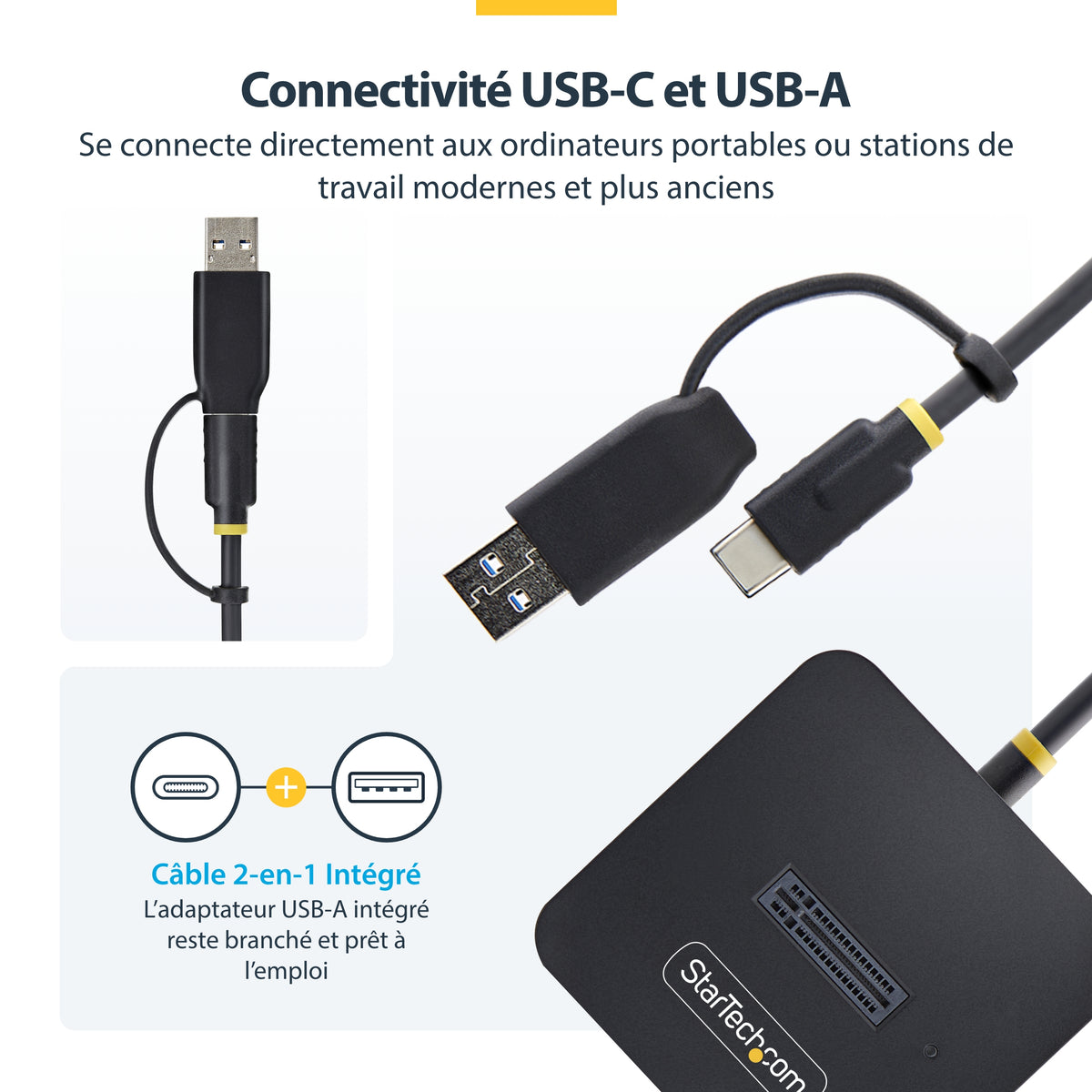 Adaptateur M.2 NVMe USB 3.2 10Gbps StarTech - Noir