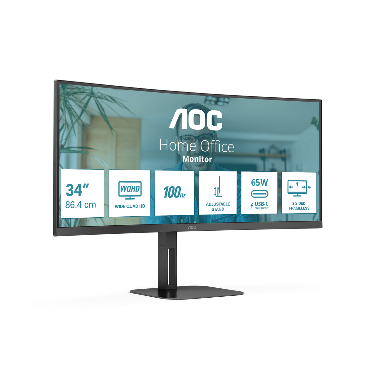 Écran incurvé AOC CU34V5C 34" WQHD 100Hz