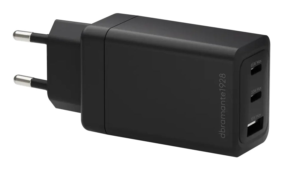 Adaptateur secteur 65W 3 ports USB-C/USB DBRAMANTE1928
