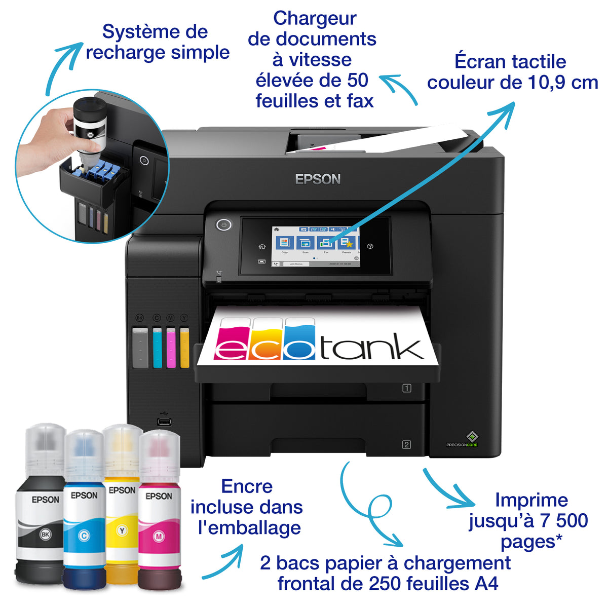 Epson EcoTank ET-5805 : Imprimante multifonctions économique