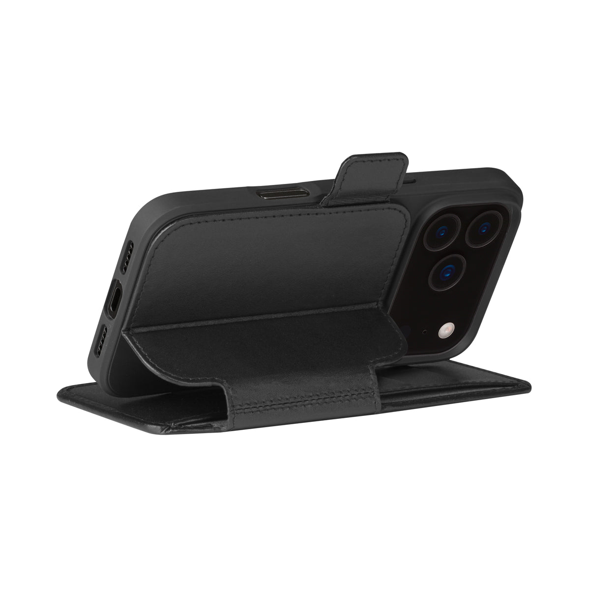 Étui cuir iPhone 17 Pro noir - DBRAMANTE1928