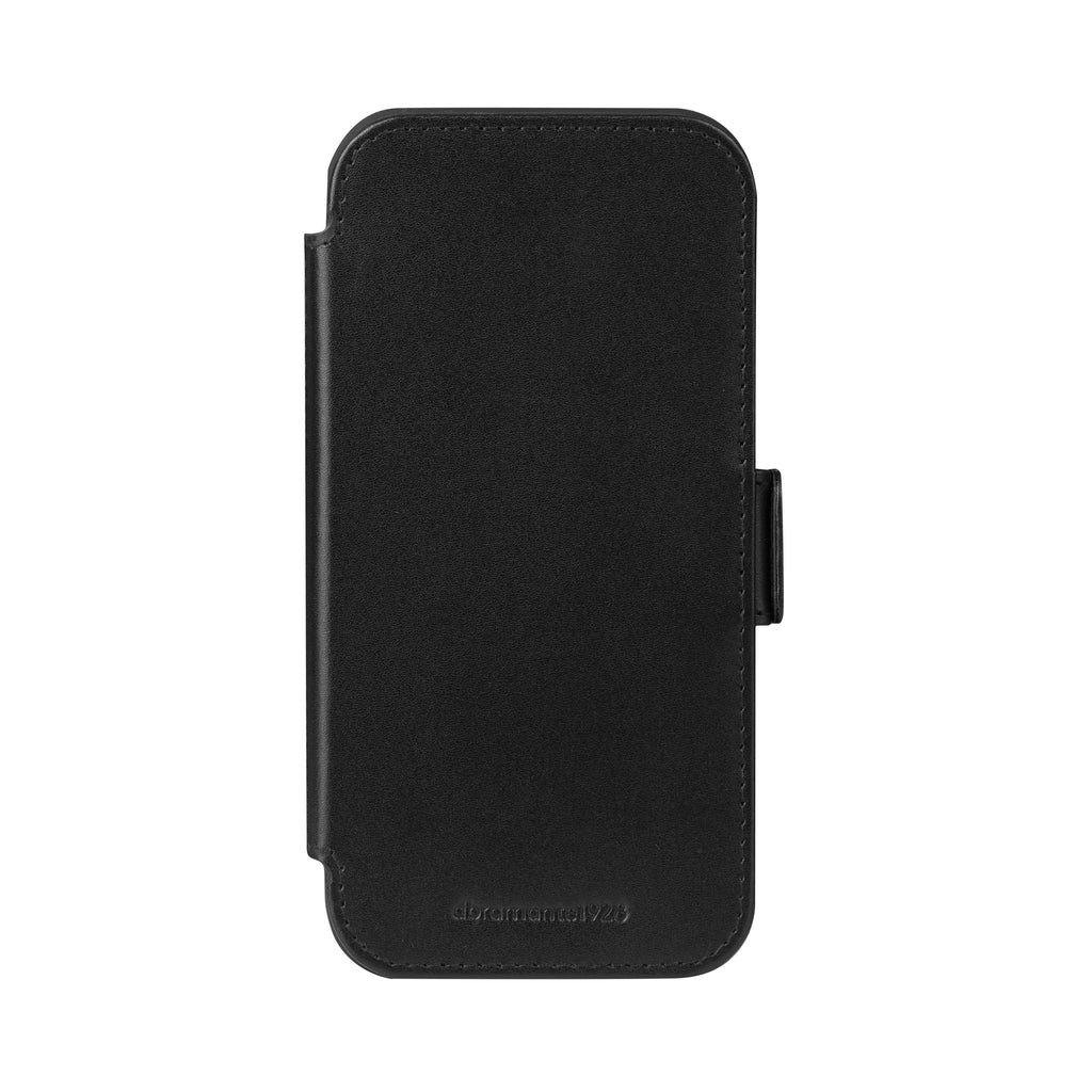 Étui iPhone 17 cuir pleine fleur noir DBRAMANTE1928