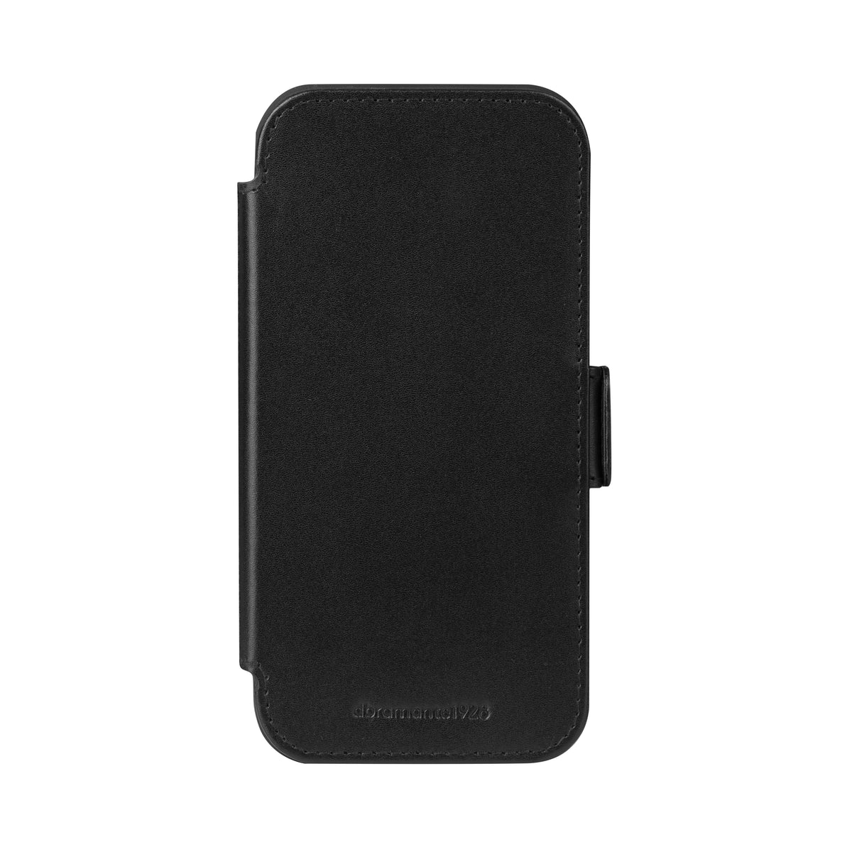 Étui iPhone 17 cuir pleine fleur noir DBRAMANTE1928