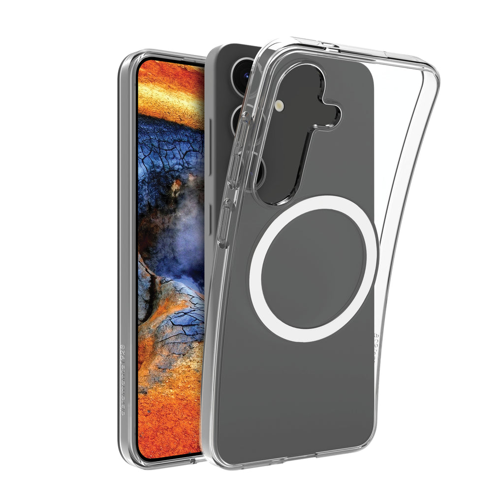 Coque de protection pour téléphone portable - compatibilité avec MagSafe - plastique - clair - pour Samsung Galaxy S25