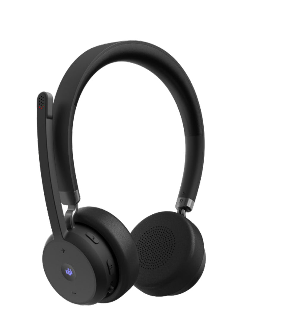Micro-casque Lenovo Bluetooth certifié Teams - Noir