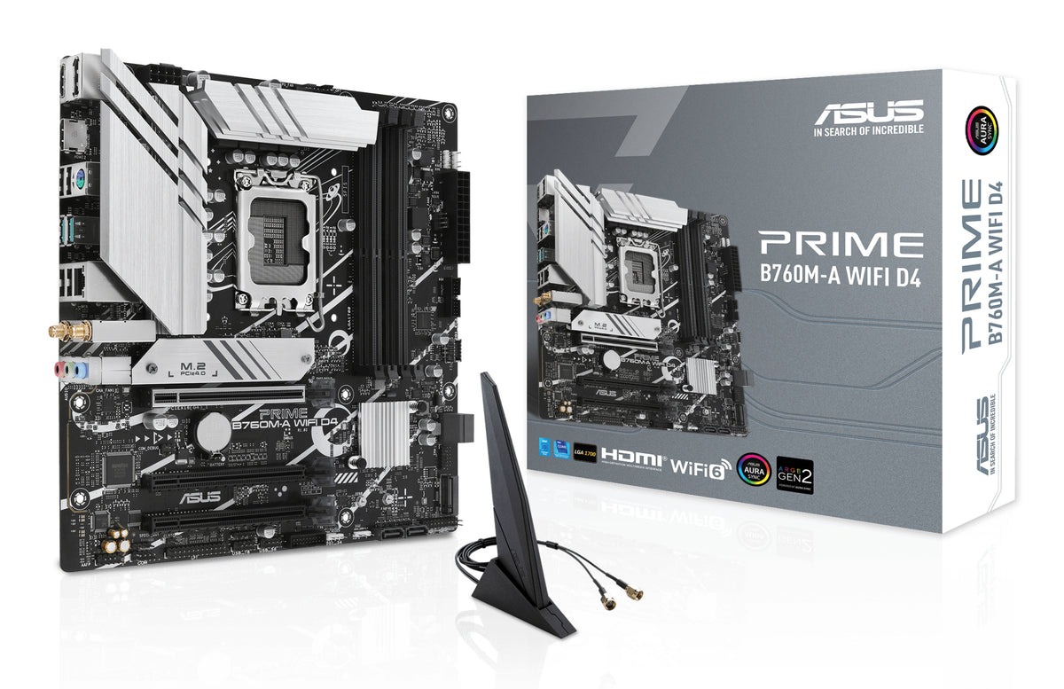 ASUS PRIME B760M-A WIFI D4 - Carte-mère micro ATX LGA1700
