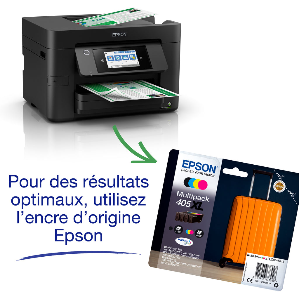 Imprimante Epson WF-4820DWF - Multifonction couleur - 25 ppm