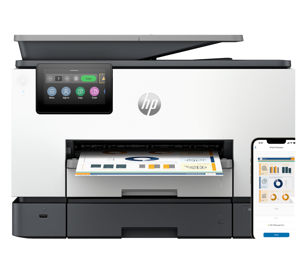 Imprimante HP OfficeJet Pro 9130b - Multifonctions - Couleur - Jusqu'à 25 ppm