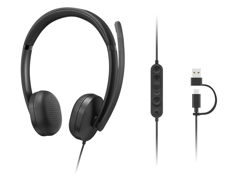 Micro-casque Lenovo 5000 USB-C - Teams - Noir