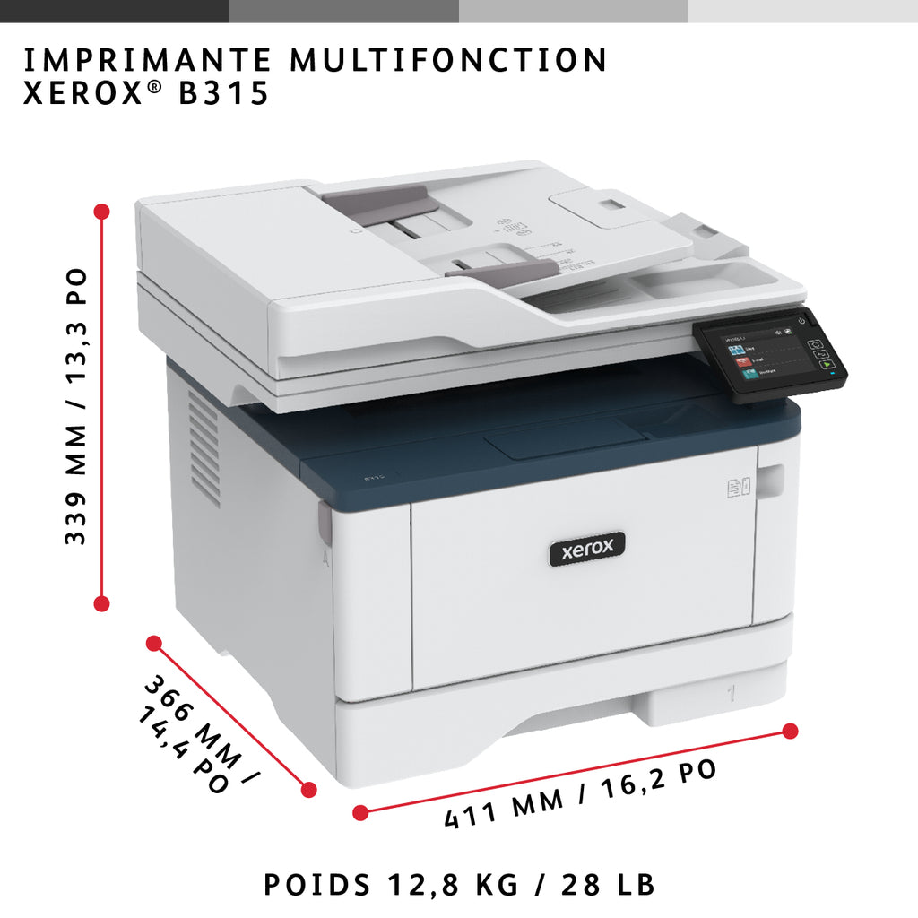 Xerox B315V_DNI imprimante laser noir et blanc A4/Legal
