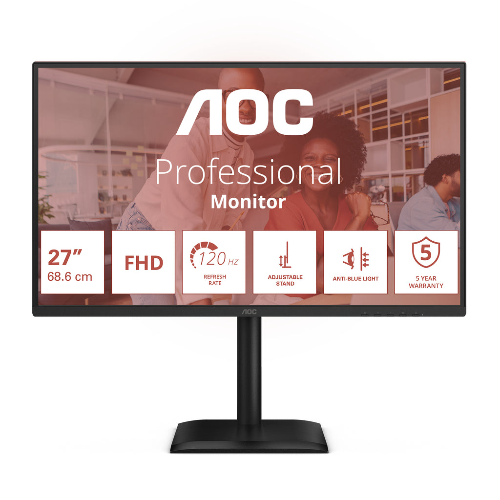 Écran AOC 27E4U 27" Full HD 120 Hz - IPS - Noir