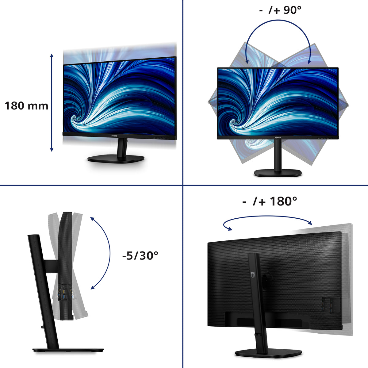 Philips 32B2N3500 - Écran QHD 32" 100Hz IPS