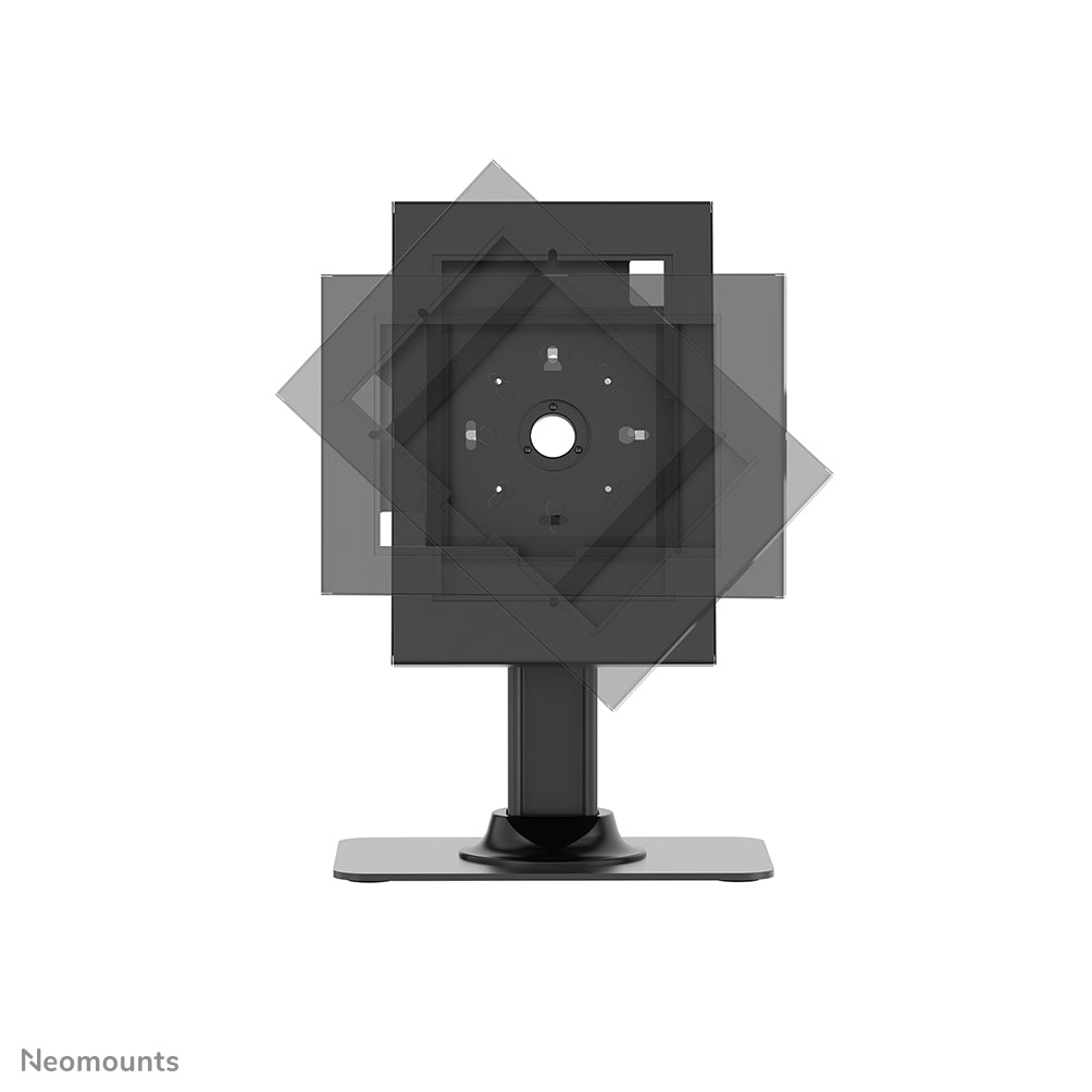 Pied tablette acier noir - Support comptoir 75x75mm | Neomounts