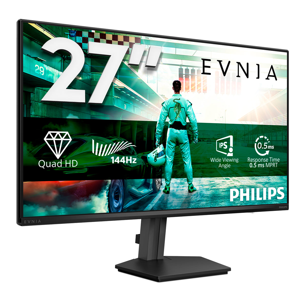 Écran Gaming Philips 27" QHD 144Hz IPS HDR10