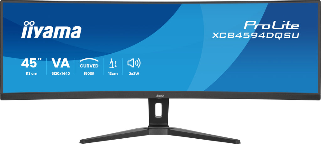 Écran incurvé IIYAMA 45" Dual Quad HD - 75 Hz