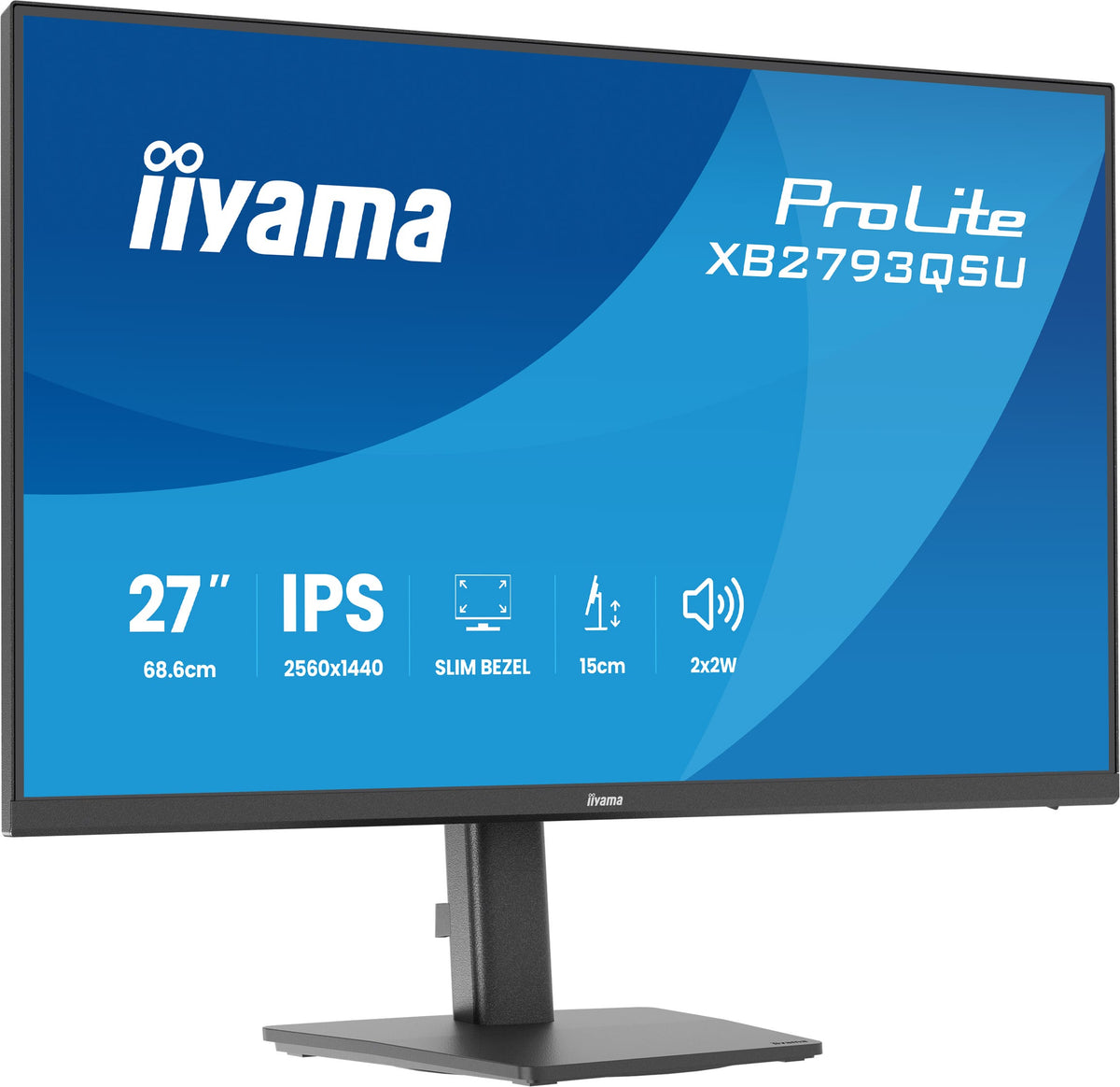 Écran LED 27" QHD IPS 75Hz iiyama ProLite XB2793QSU-B1