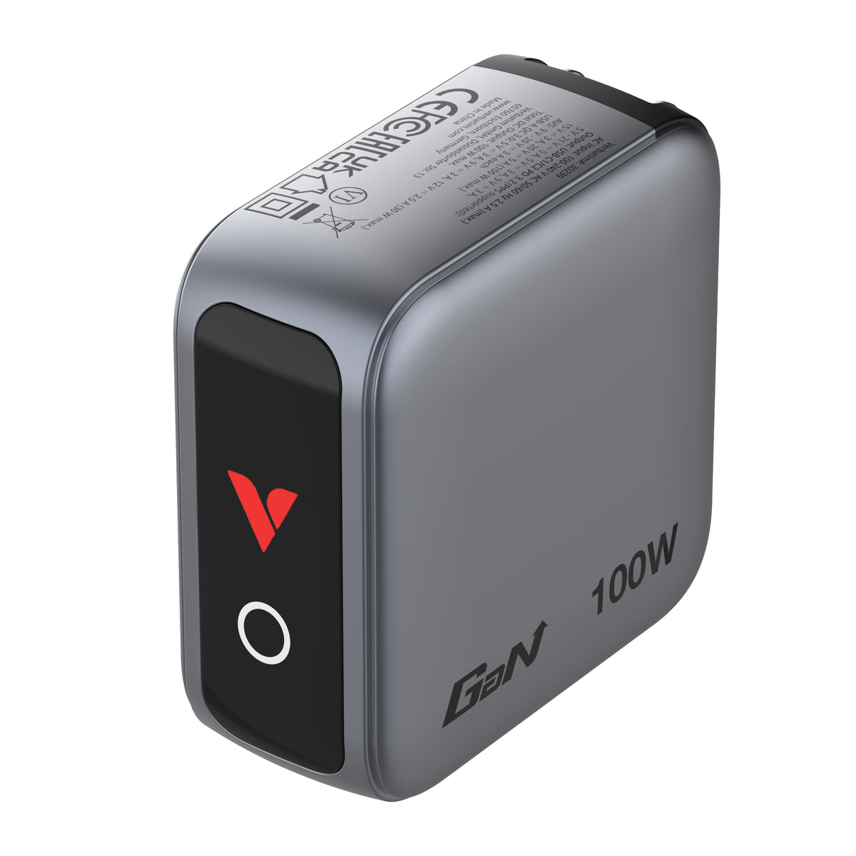 Adaptateur secteur GaN 100W Verbatim - 3 sorties USB