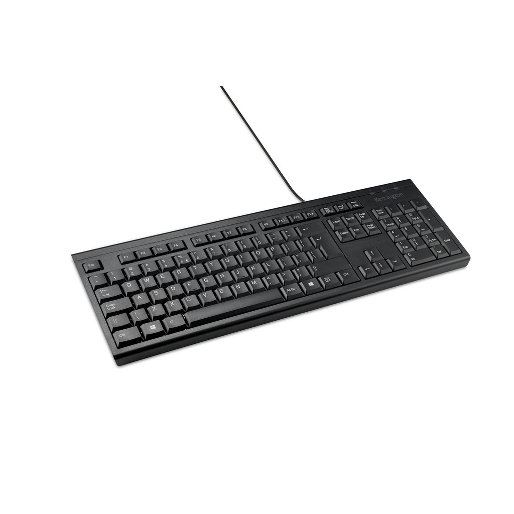 Clavier Kensington KB100 EQ AZERTY USB Noir - Full Size
