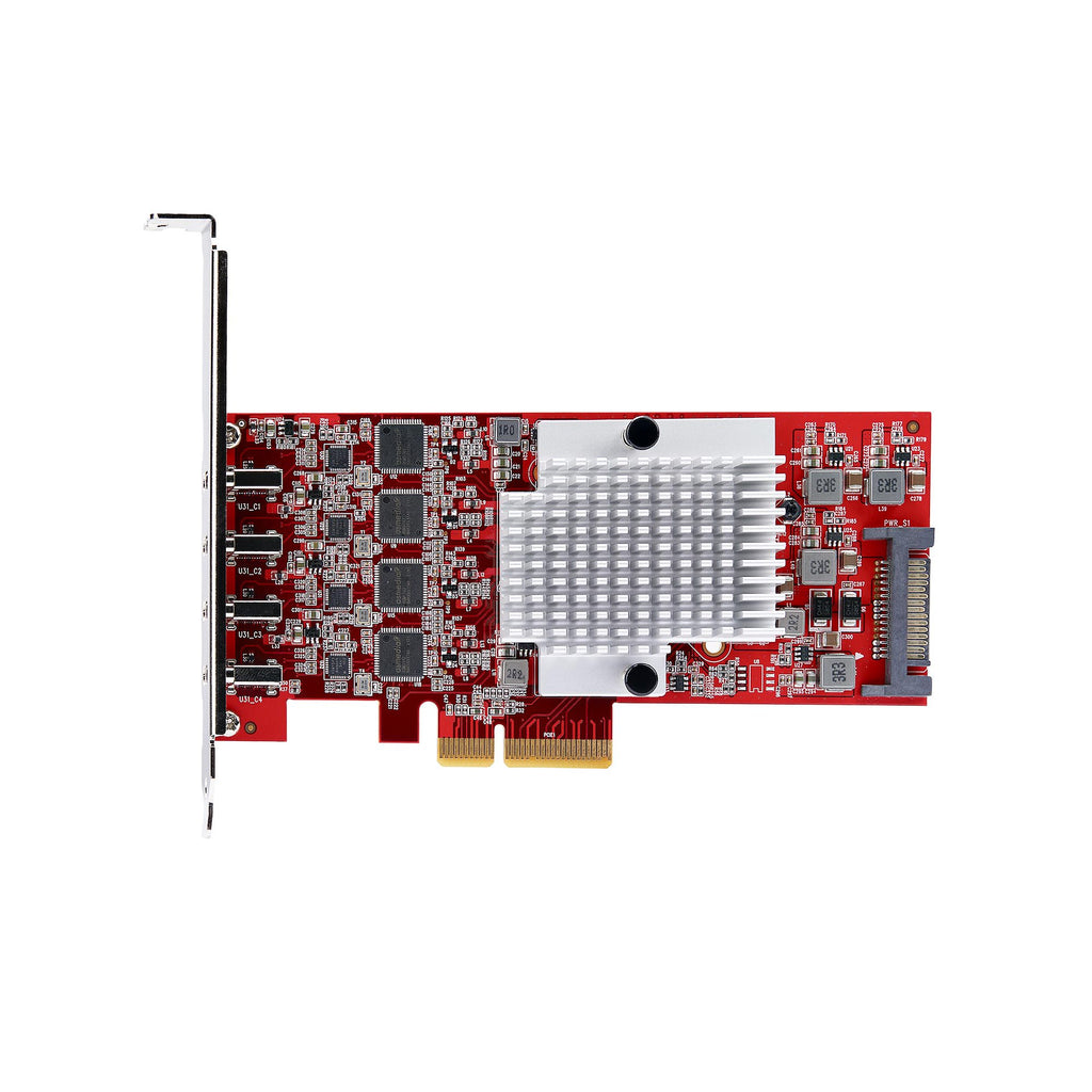 Adaptateur USB-C PCIe 3.0 x4 4 ports 10Gbps TAA