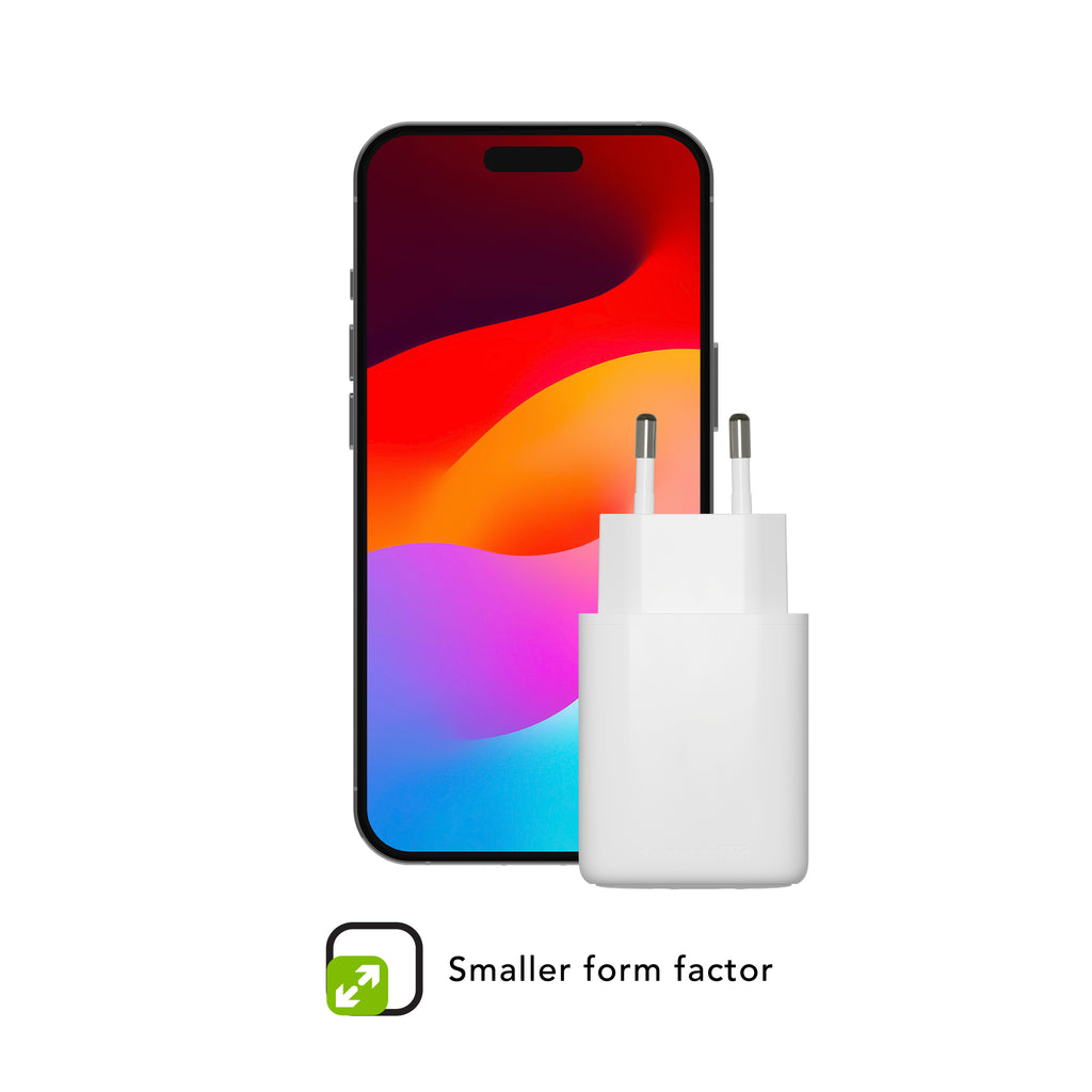 Adaptateur secteur 25W 2 USB-C blanc Europe DBRAMANTE1928