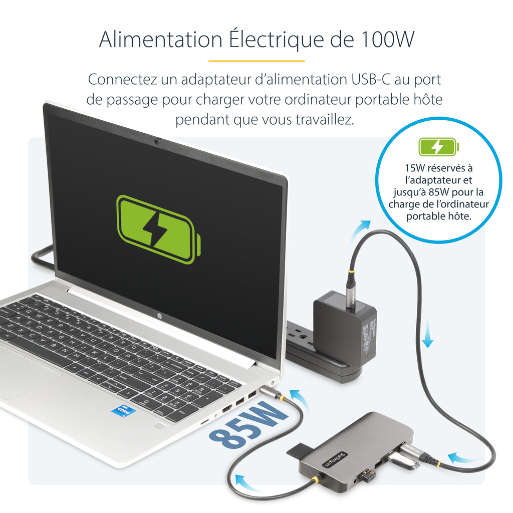 Station d'accueil USB-C/Thunderbolt 4 HDMI/DP - StarTech