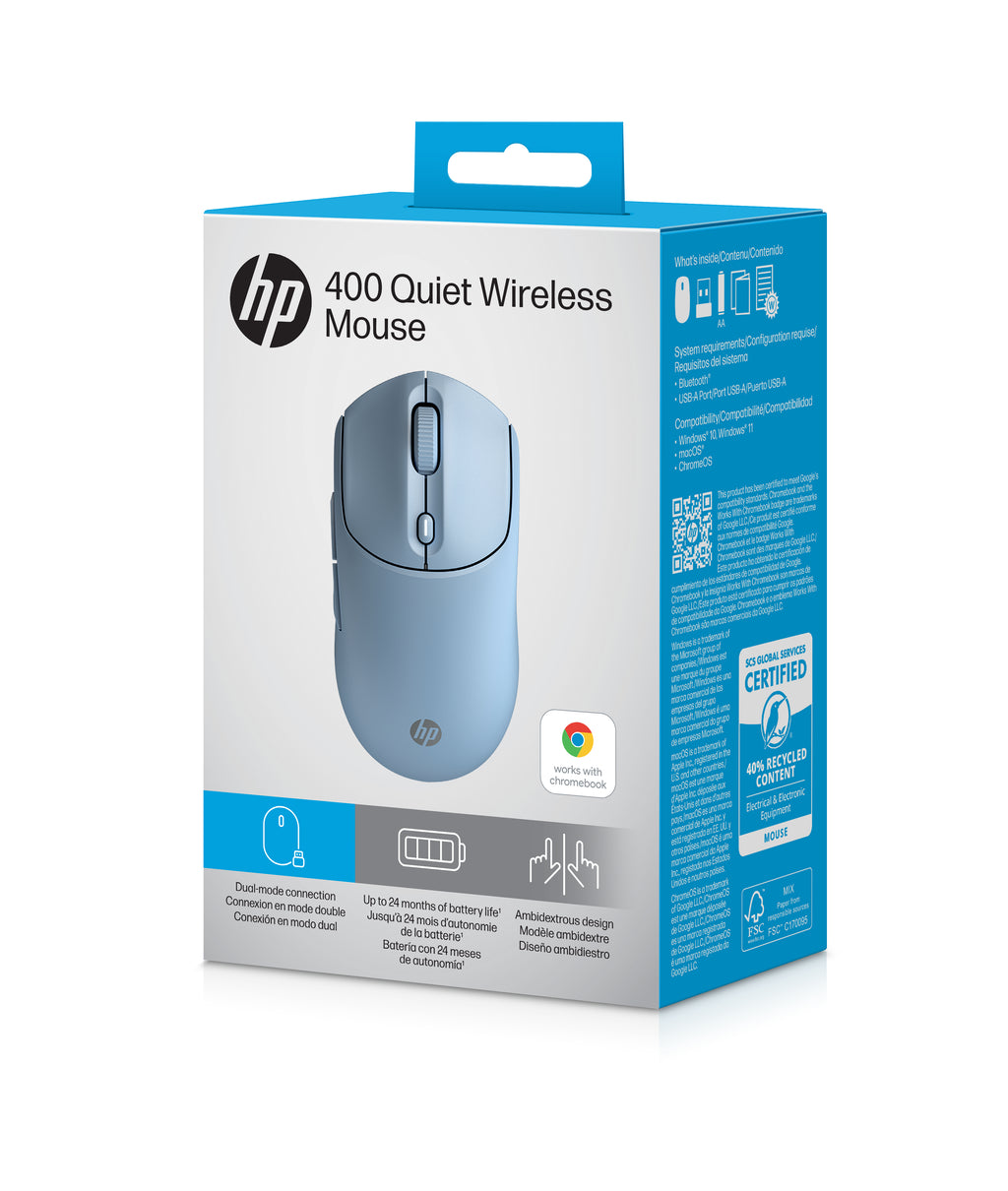 Souris HP 410 Bluetooth silencieuse sans fil - Bleu