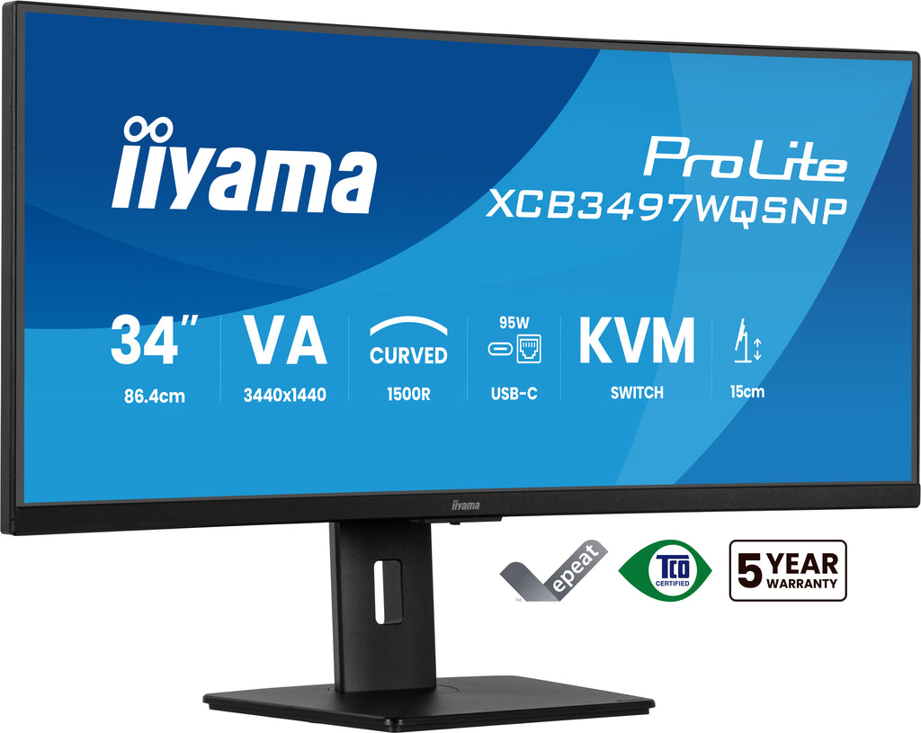 Écran incurvé IIYAMA 34" UWQHD 120Hz - Gaming & Productivité