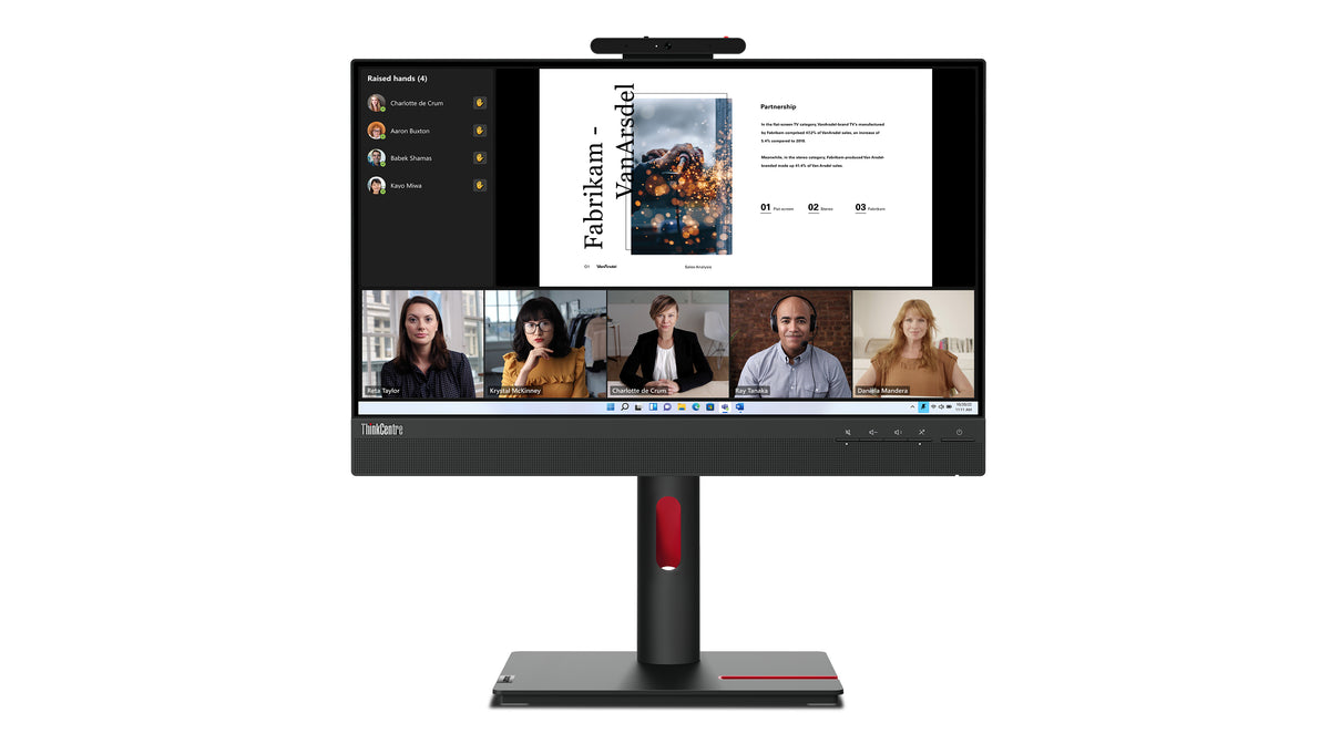 Écran tactile Lenovo 22" Full HD - IPS - HDMI/DisplayPort