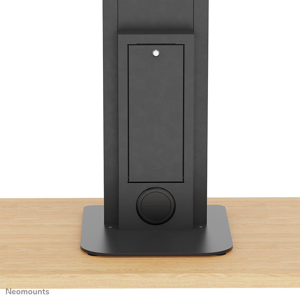 Pied tablette verrouillable acier noir - NEOMOUNTS