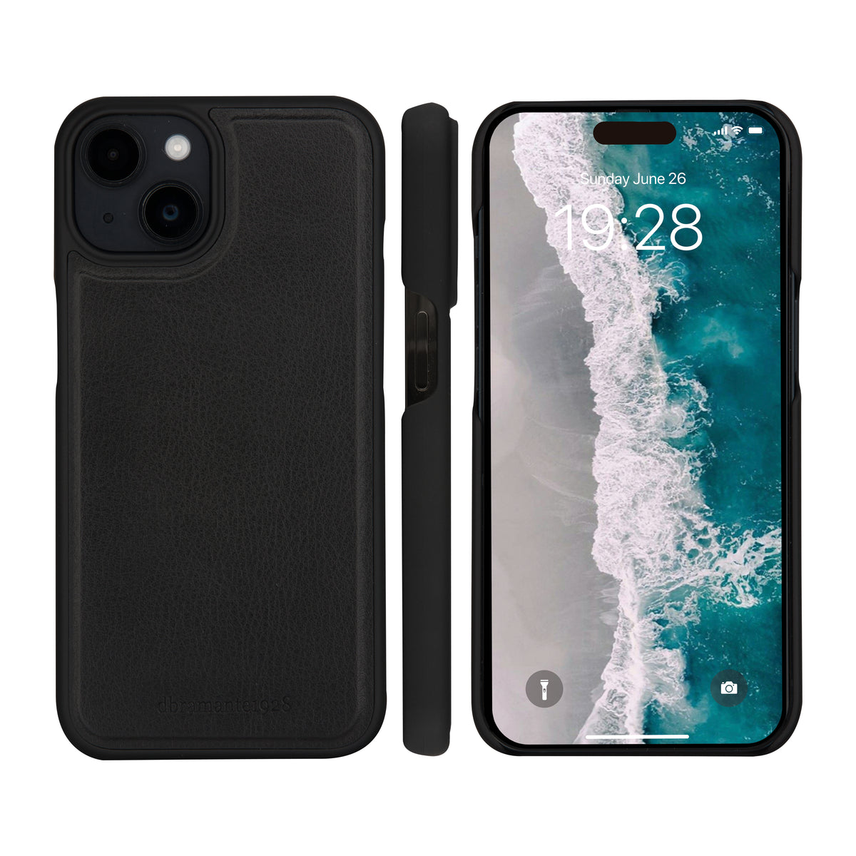 Étui iPhone 13 à 17e noir - DBRAMANTE1928