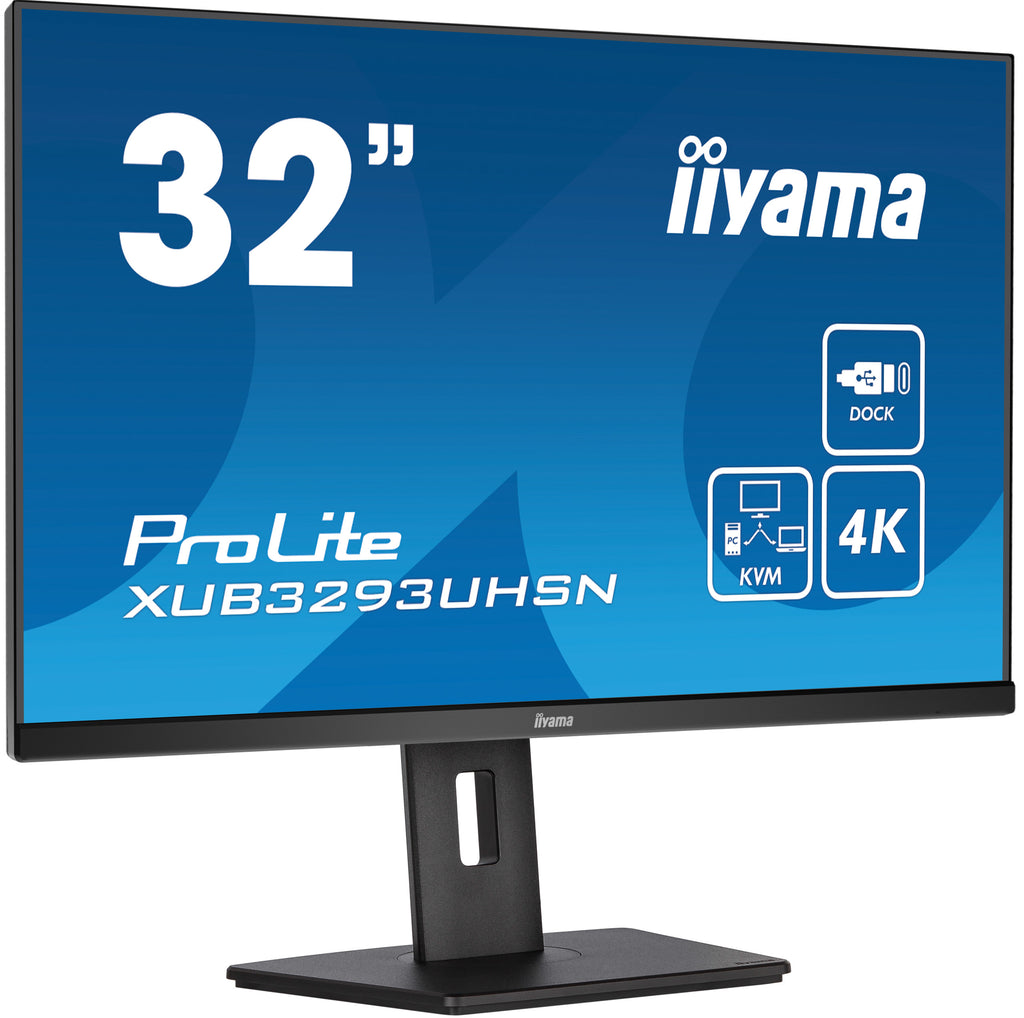 Moniteur IIYAMA 31,5" 4K UHD IPS - Docking USB-C & KVM