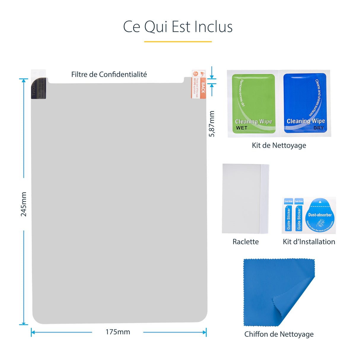 Protection écran 4 voies iPad Pro 11" StarTech