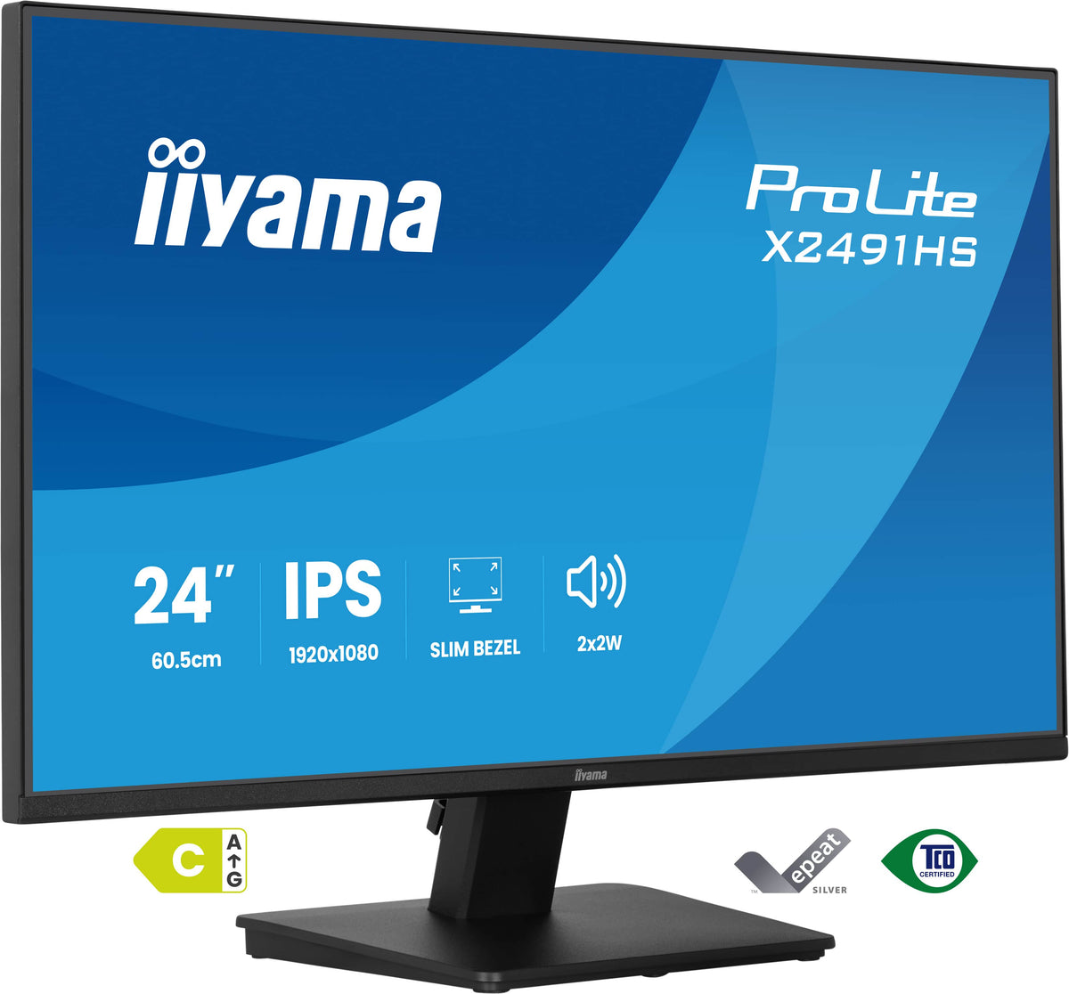Écran LED IIYAMA 24" Full HD 120Hz IPS - ProLite X2491HS-B1