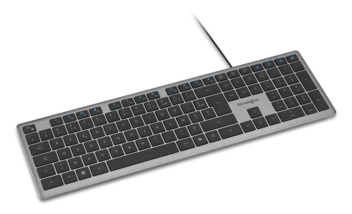 Clavier Kensington KB515 EQ Full Size AZERTY LED Gris Sidéral