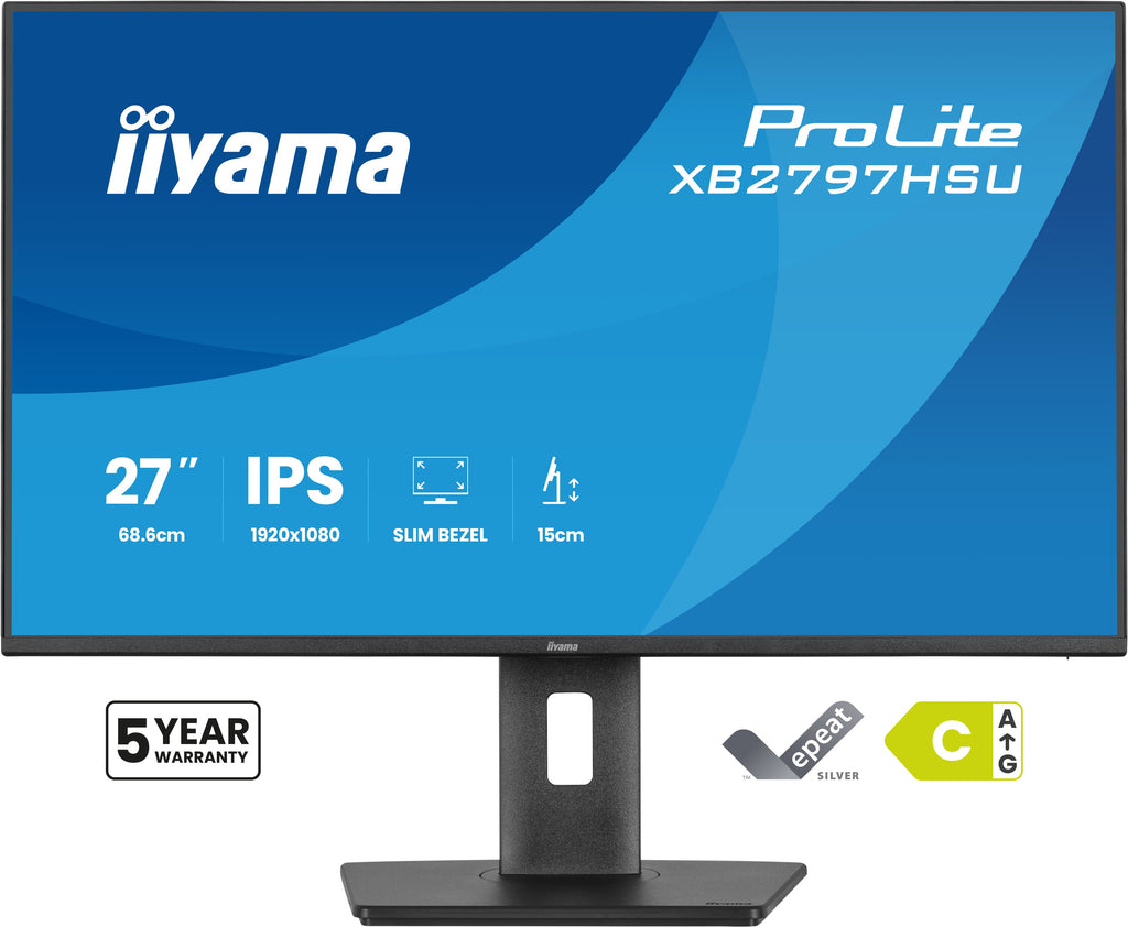 Écran LED 27" Full HD 120Hz IPS - iiyama ProLite XB2797HSU-B1