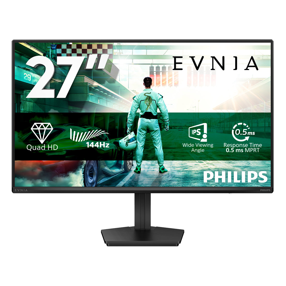 Écran Gaming Philips 27" QHD 144Hz IPS HDR10