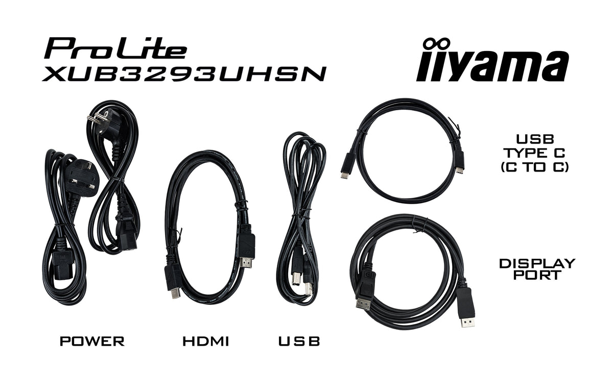 Moniteur IIYAMA 31,5" 4K UHD IPS - Docking USB-C & KVM