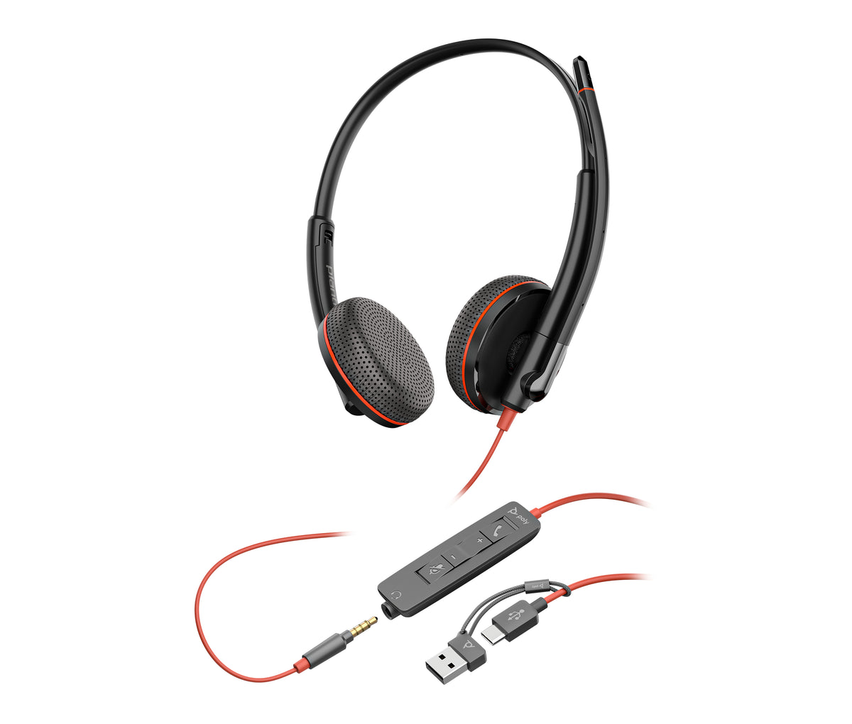 Poly Blackwire 3225 - Micro-casque filaire certifié UC