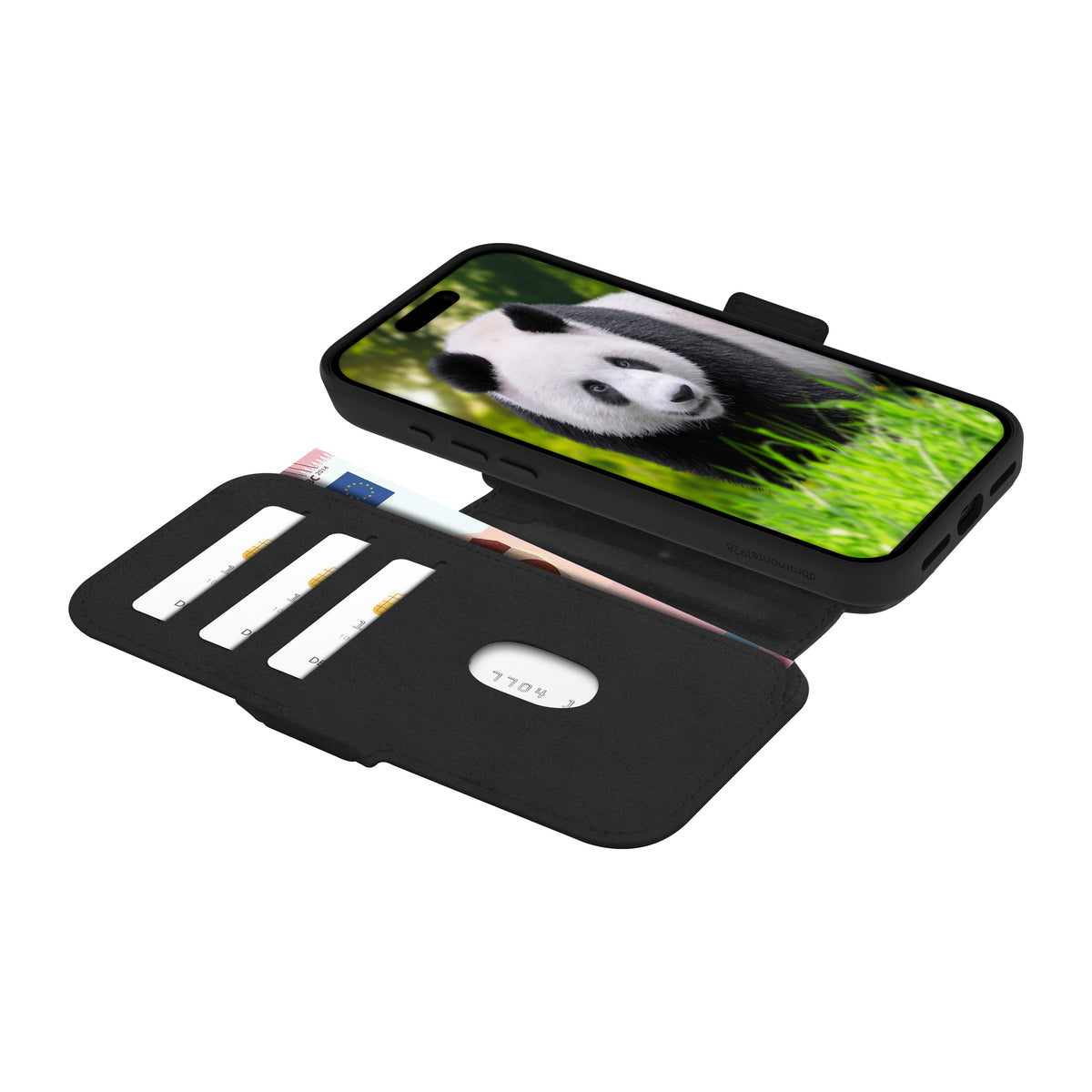 Étui iPhone 17 Pro Max MagSafe cuir noir DBRAMANTE1928