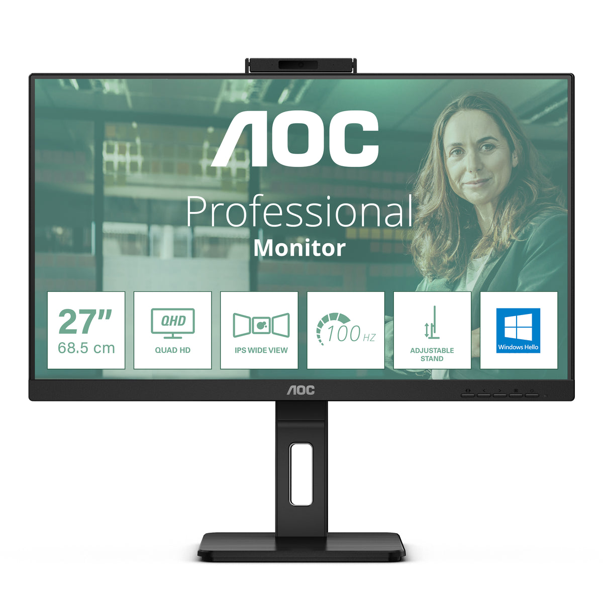 Écran LED AOC 27" QHD 75Hz IPS - Q27P3CW