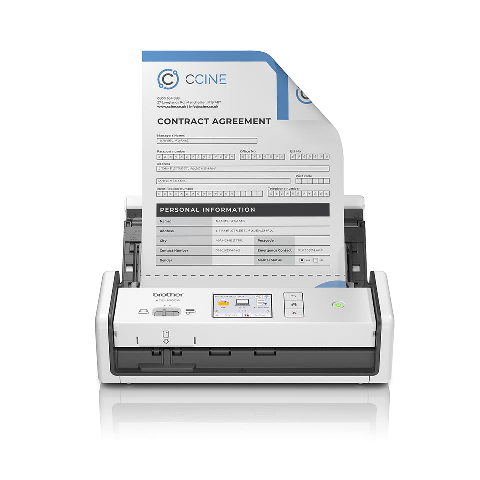 Brother ADS-1800W Scanner A4 Recto-verso 30 ppm Wi-Fi USB-C