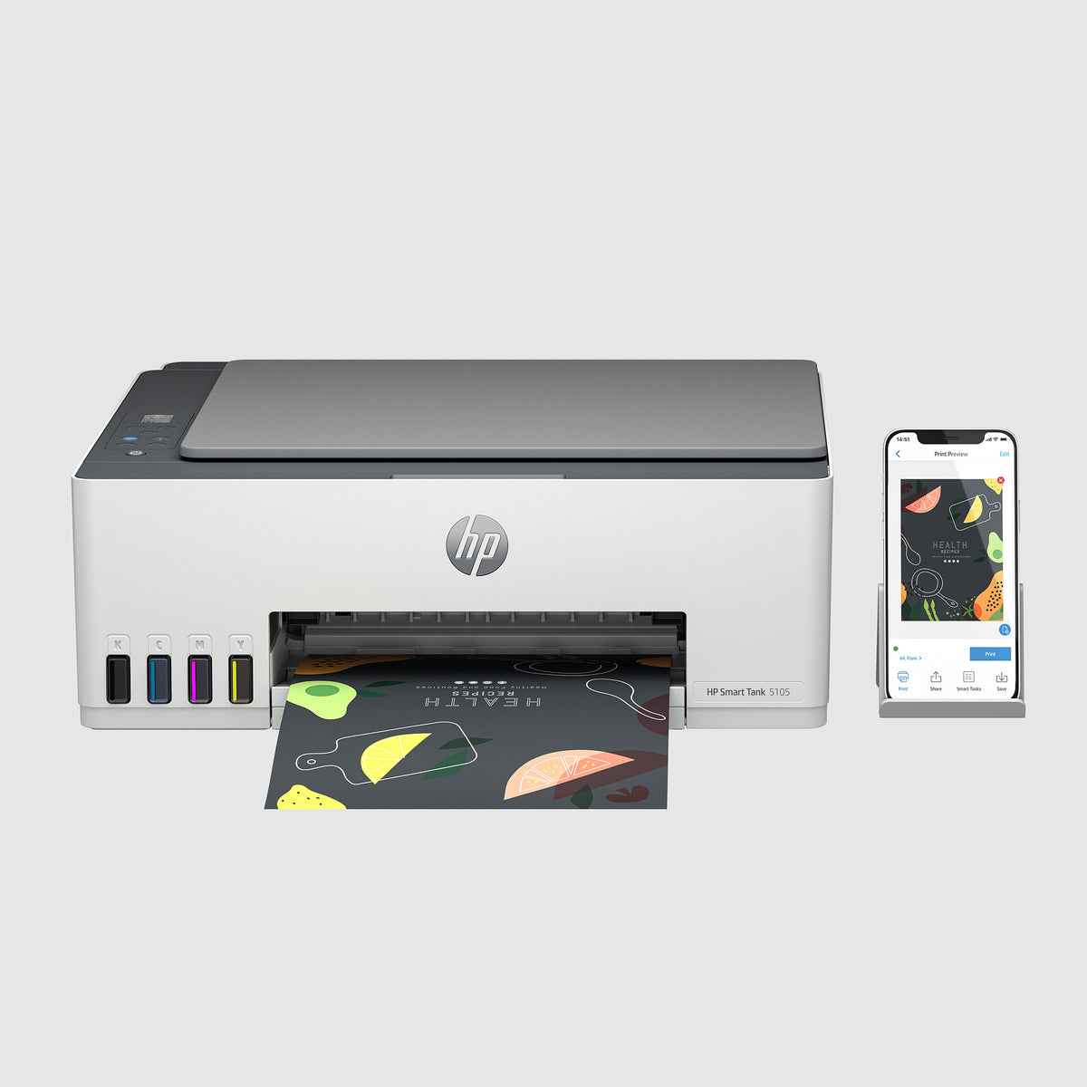 Imprimante HP Smart Tank 5105 - Multifonctions couleur